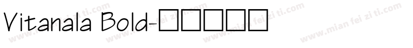 Vitanala Bold字体转换